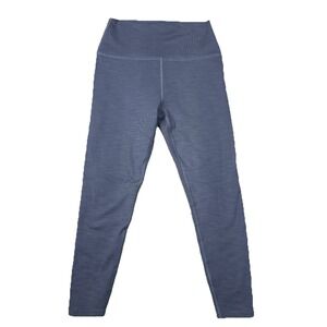 Beyond Yoga Women's XL Gray Ribbed High Waist Full Length Leggings Athleisure